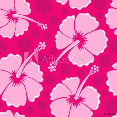 Hibiscus seamless background 3 - 900492149