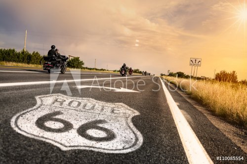 Historic Route 66 Road Sign - 901147243