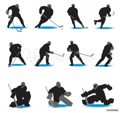 Hockey Silhouettes - 900906173