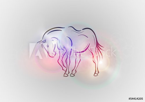 horse abstract - 901139003