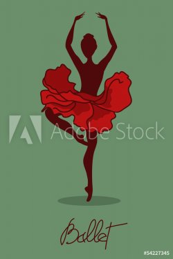 Illustration of ballet dancer - 901146303