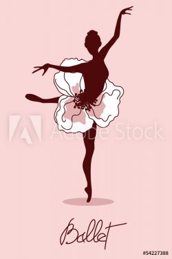 Illustration of ballet dancer - 901146304