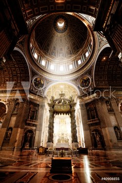 Inside the St. Peter Basilica, Vatican - 900492214
