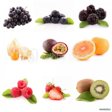 isolated fruits