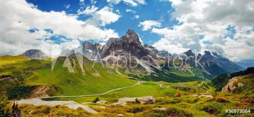 Italian Dolomiti - nice panoramic view - 900126446