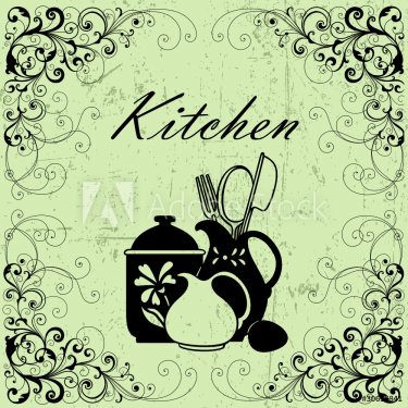 Kitchen floral design - 900564281