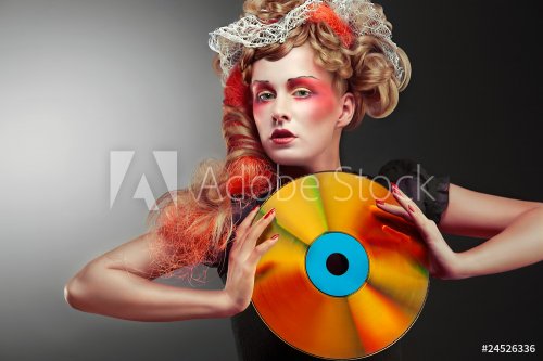 Laserdisco shining girl. - 900671721