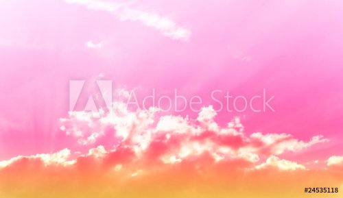 Licht und Wolken - Pink Orange - 900343684