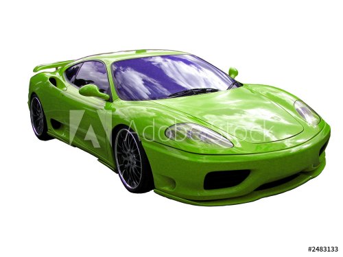 light green supercar - 901153272