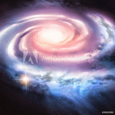 Light Years Away - Distant spiral galaxy. - 900054617