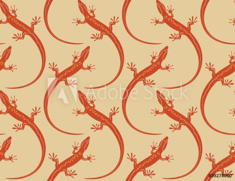 lizards seamless wallpaper pattern