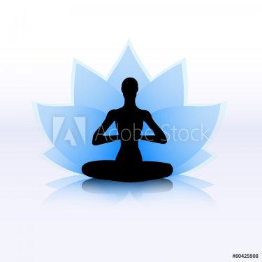 Lotus yoga symbol