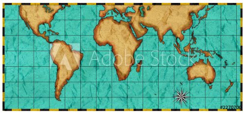 map of the world old style - 901147002