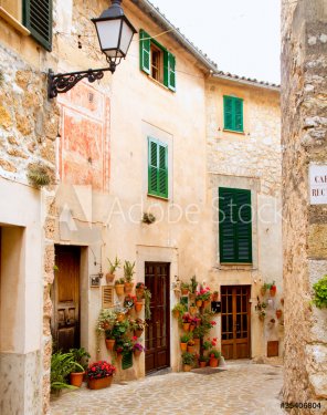Medieval Valldemosa traditional Majorca village - 900255581