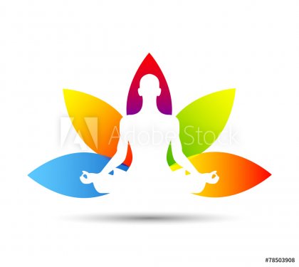meditazione, yoga, fiore di loto