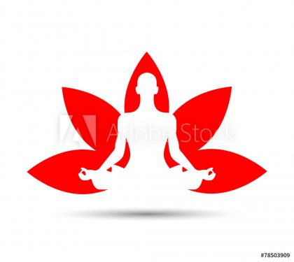 meditazione, yoga, fiore di loto - 901147922