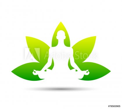 meditazione, yoga, fiore di loto - 901147923