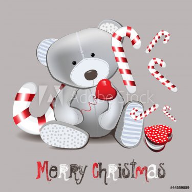Merry Christmas Bear - 900882255