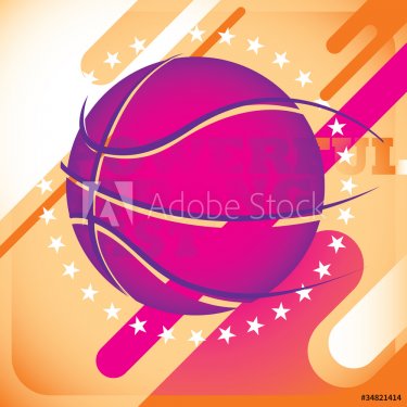 Modish basketball banner. - 901142289