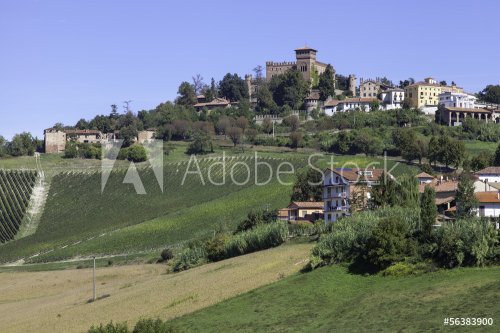 Monferrato early fall panorama color image - 901140770