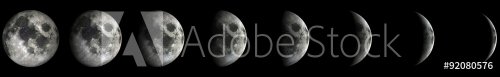 Moon Phases.Elements of this image furnished by NASA - 901152209