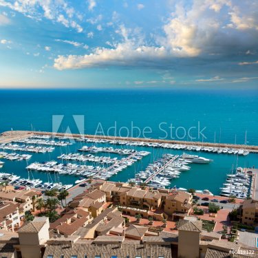 Moraira Club Nautico marina aerial view in Alicante - 901141285