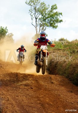 Motorcyclist on the competition at motorcycle race - 901145481