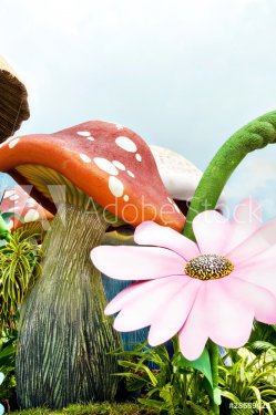 Mushroom in the garden - 900485133