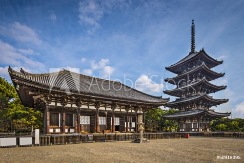 Nara, Japan at Kofukuji Temple