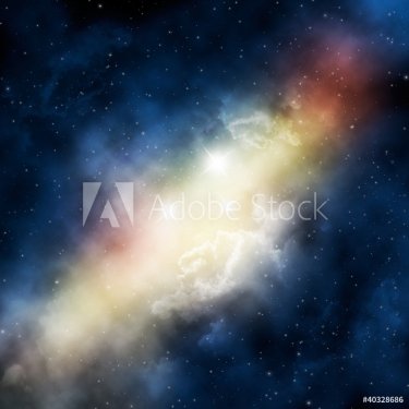 nebula and stars. - 900462195