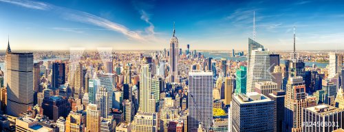 New York City Manhattan aerial view - 901151004