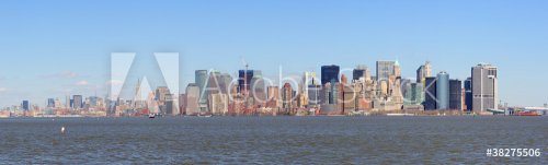 New York City Manhattan downtown skyline panorama