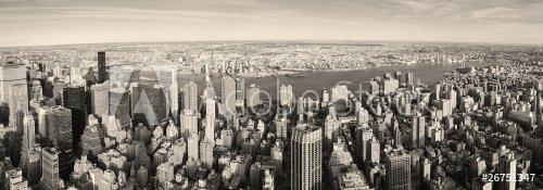 New York City Manhattan panorama aerial view - 900060861