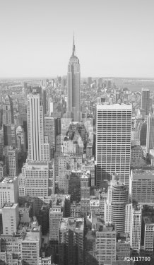 New York City Panorama black & white