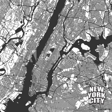New York City vector map - 901152169