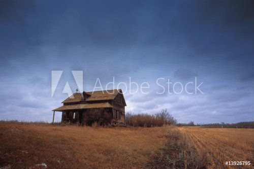 Old building in a field