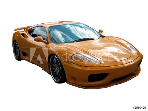 orange sports car - 901153271