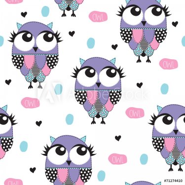 owl pattern vector illustration - 901148722