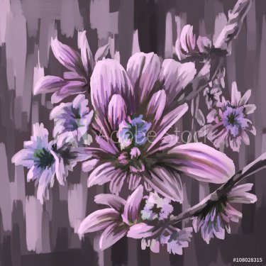 painting still life flower  - 901149430