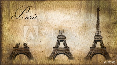 Paris, construction de la tour Eiffel - 900464319