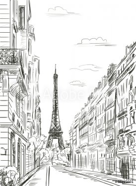 Paris street - illustration - 900459809
