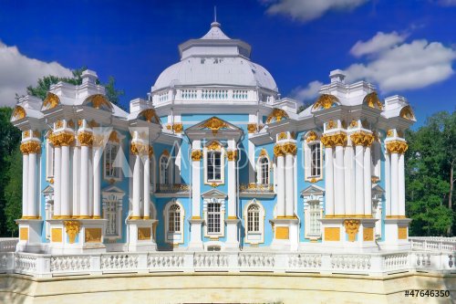 Pavilion Hermitage in Tsarskoe Selo. St. Petersburg, Russia - 901100833