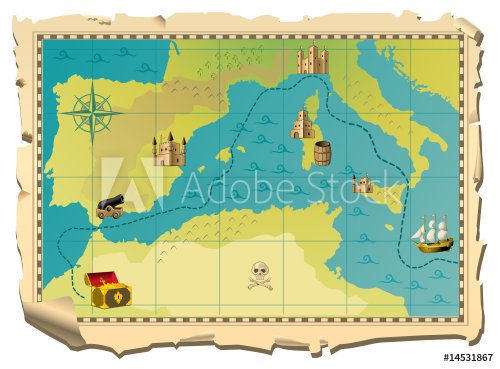 pirate map - 900463916