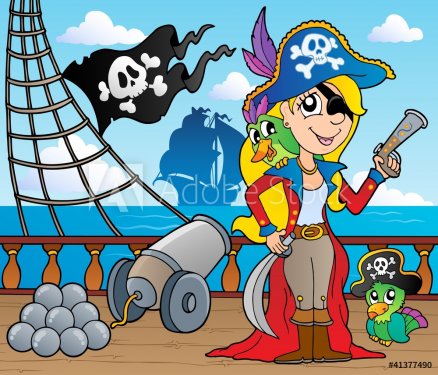 Pirate ship deck theme 9 - 900491988
