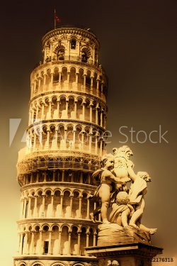 Pisa tower - great italian landmarks series