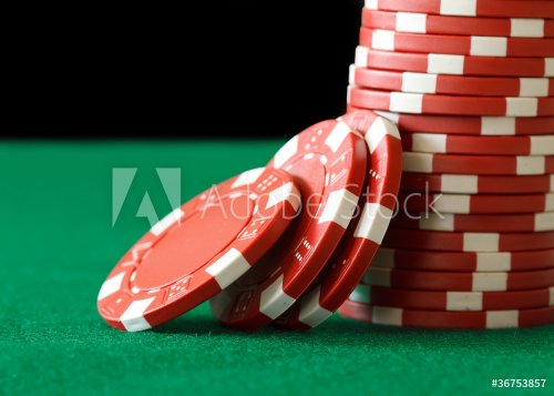 poker chips with space for text - 901139904