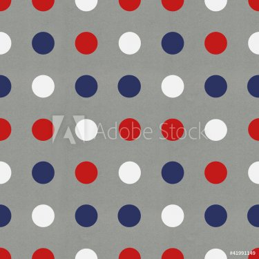 Polka Dot texture pattern with the colors of the American flag - 900590482