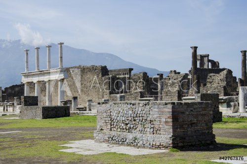 Pompeii ruins in Italy