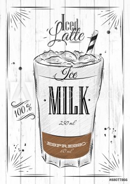 Poster iced latte - 901148513
