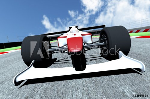 Race Car on Track